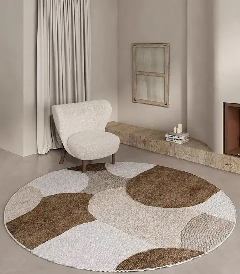 luxury designer round rugs