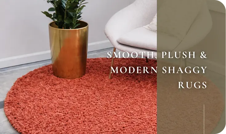 luxury round shaggy rugs