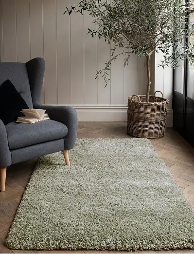 minimalist shaggy rugs