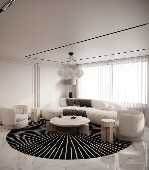 round rugs for living room