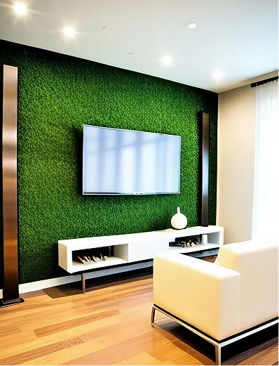feature wall artificial greenery