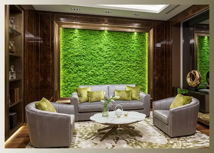 realistic fake grass panels