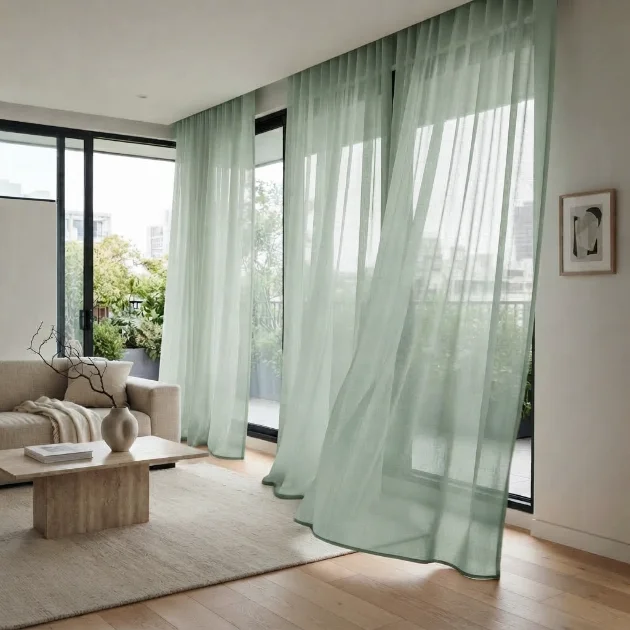Chiffon sheer curtains Dubai