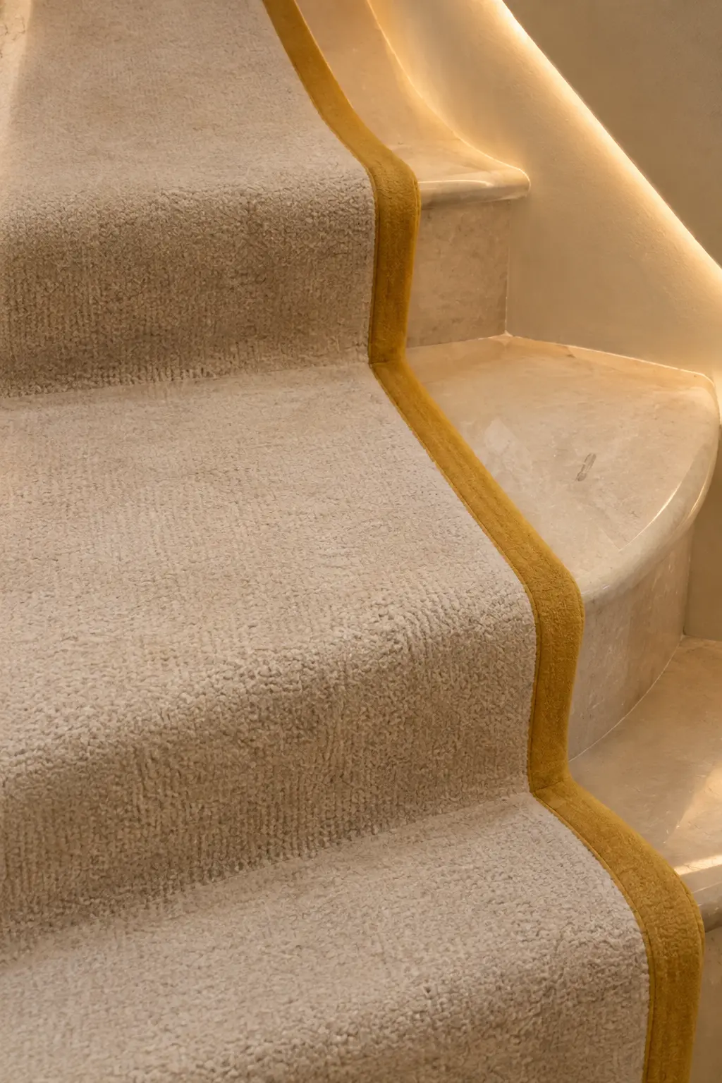 Custom Stair Runner Project Tilal Al-Ghaf