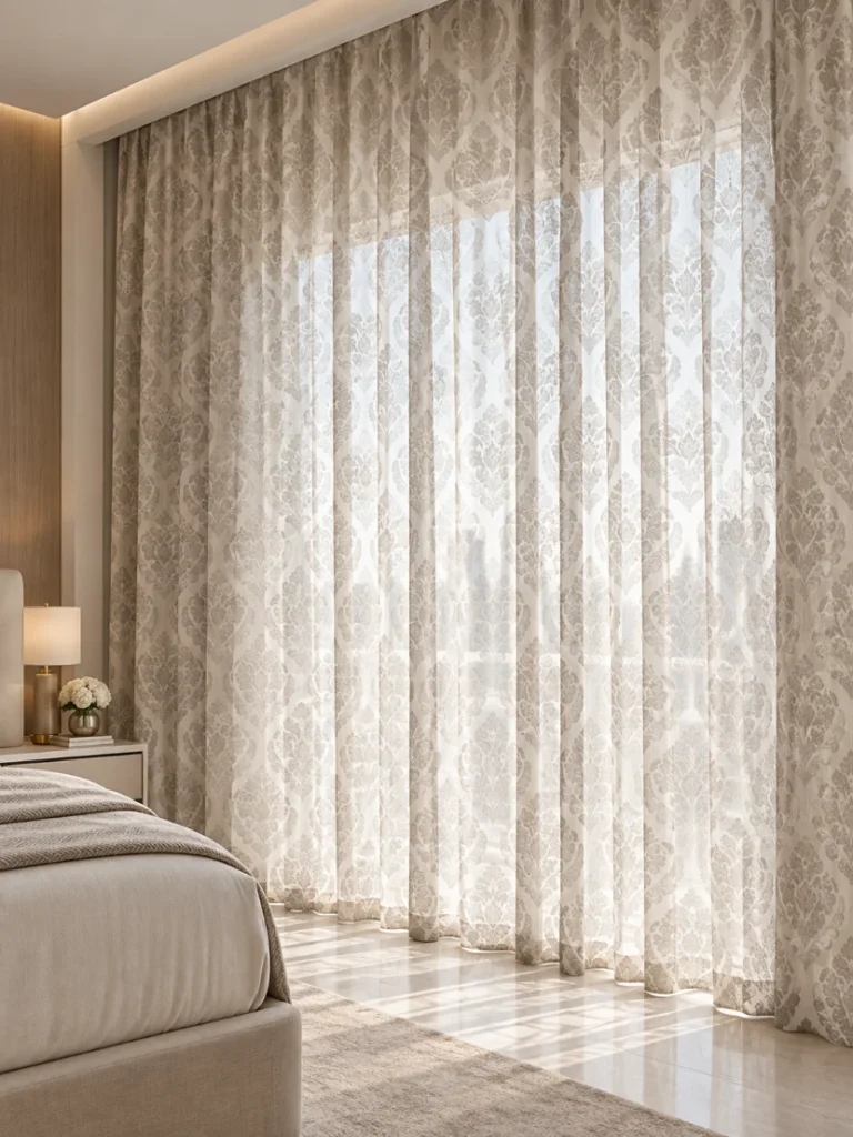 Damask Sheer Curtains