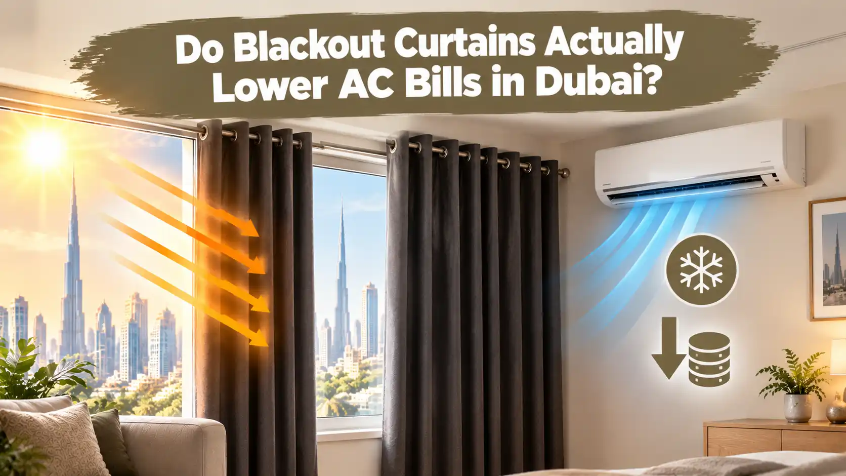 Do Blackout Curtains Actually Lower AC Bills in Dubai