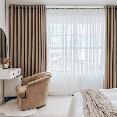 Eyelet curtains