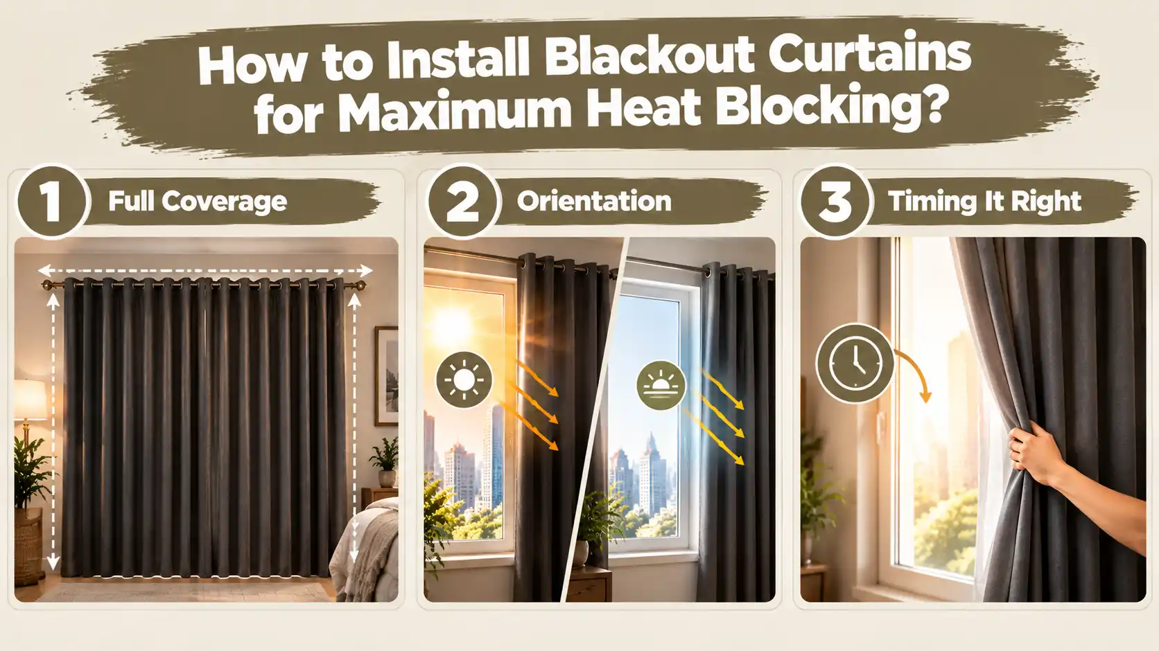 How to Install Blackout Curtains for Maximum Heat Blocking