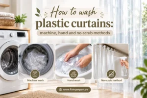 How to wash plastic curtains