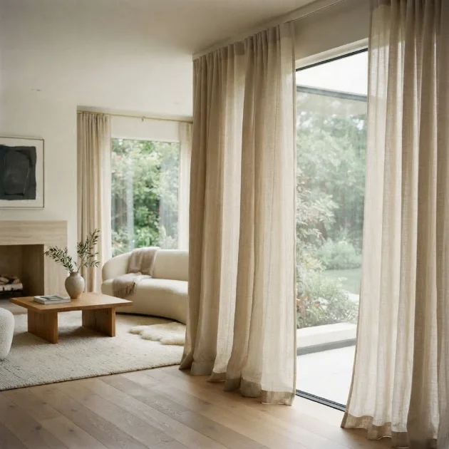 Linen sheer curtains Dubai