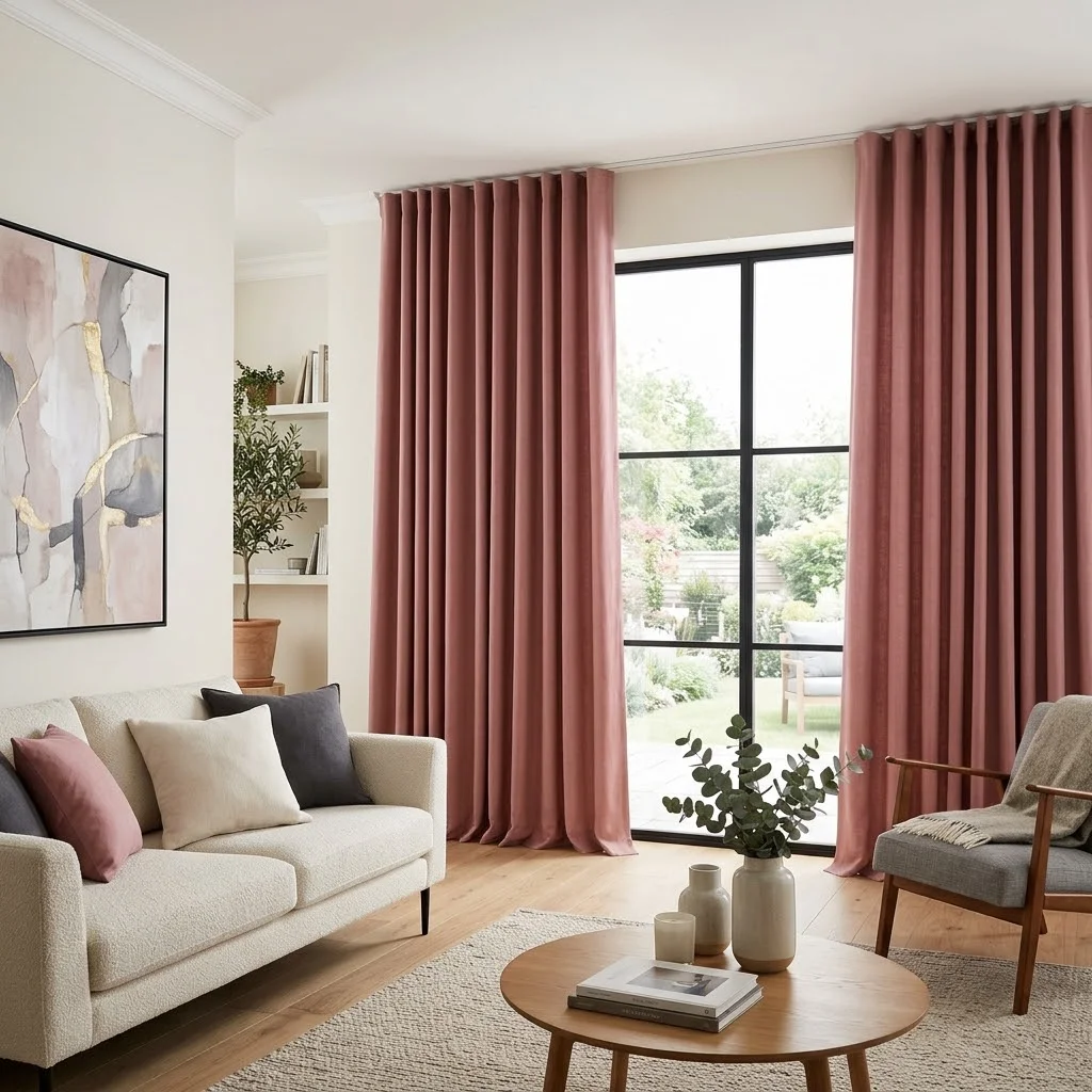 Living room Rose signature curtains