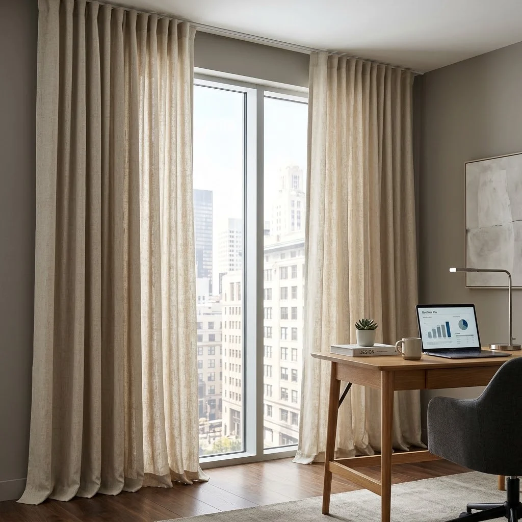 Office Linen Curtains
