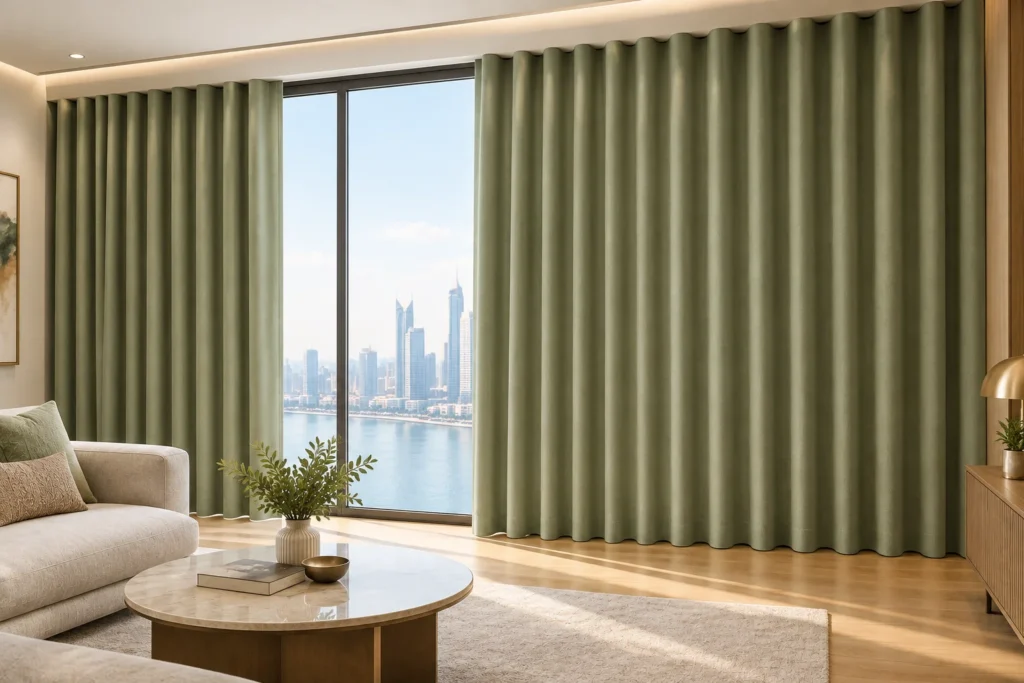 S Wave Curtain in Dubai