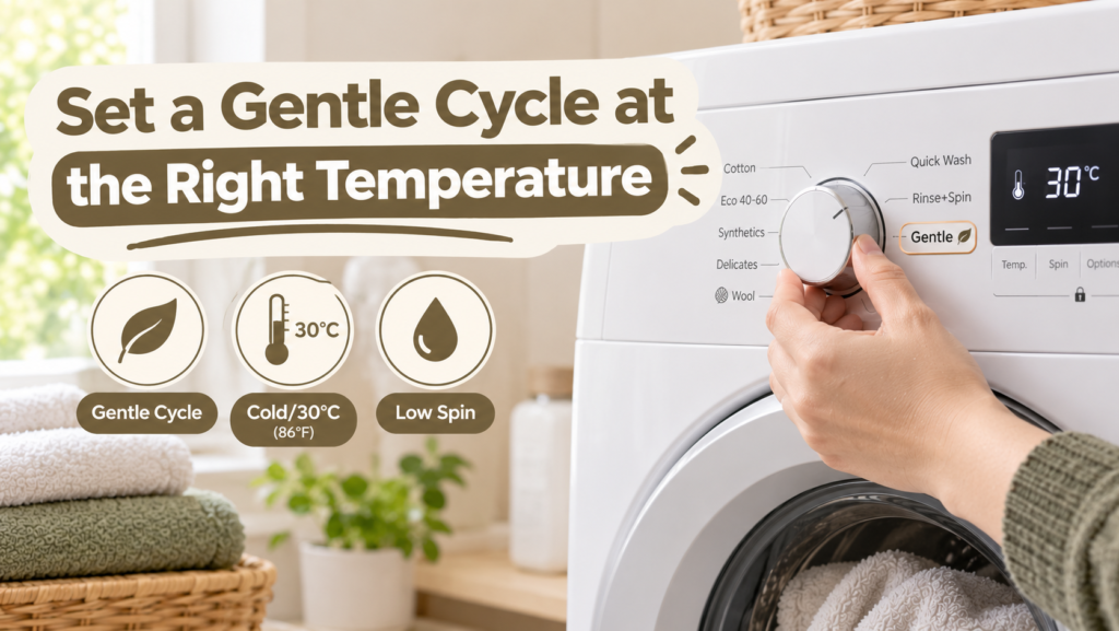 Set a Gentle Cycle at the Right Temperature