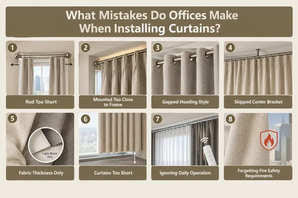What Mistakes Do Offices Make When Installing Curtains