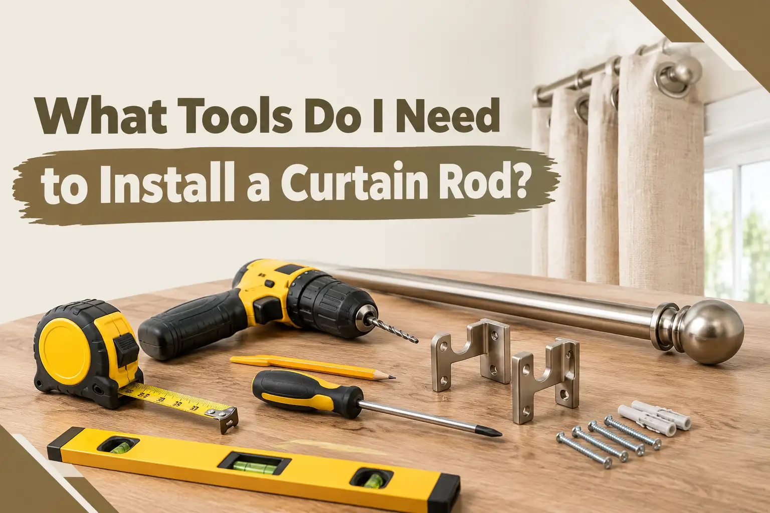 What Tools Do I Need to Install a Curtain Rod