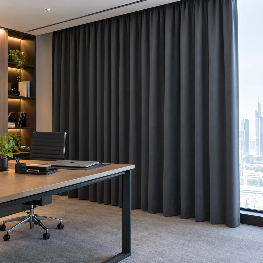 blackout office curtains