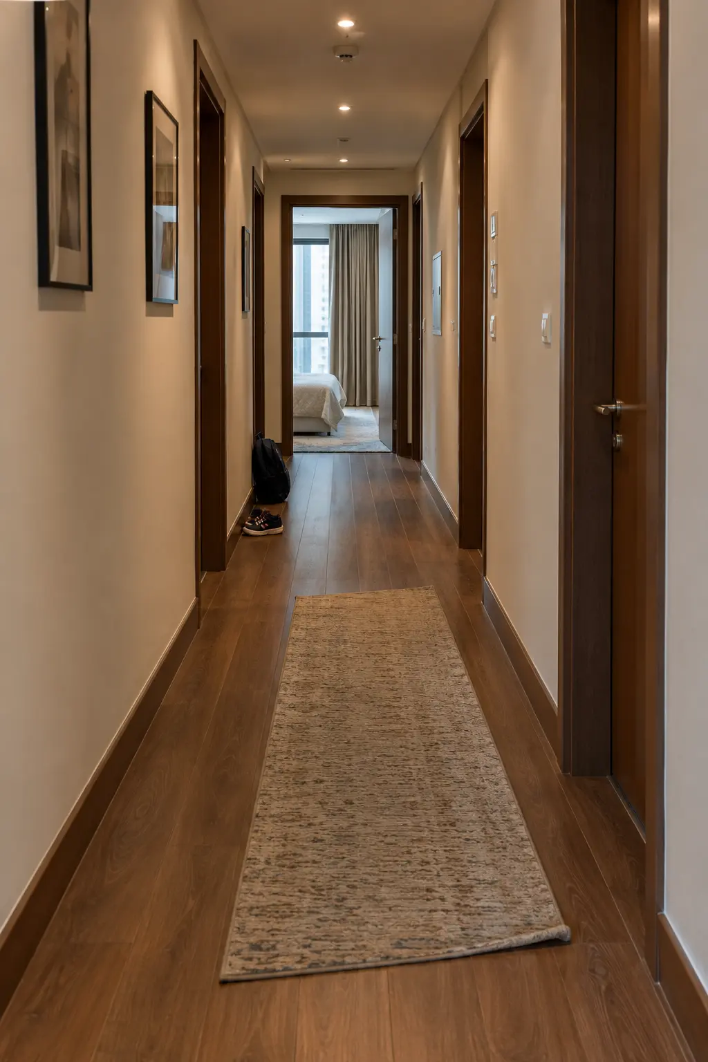 SPC flooring corridor, Jumeirah Lake Towers, Dubai