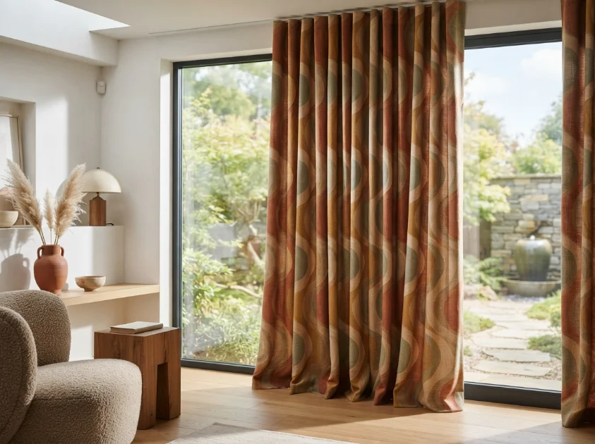 earth tone curtain