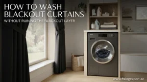 how to wash blackout curtains