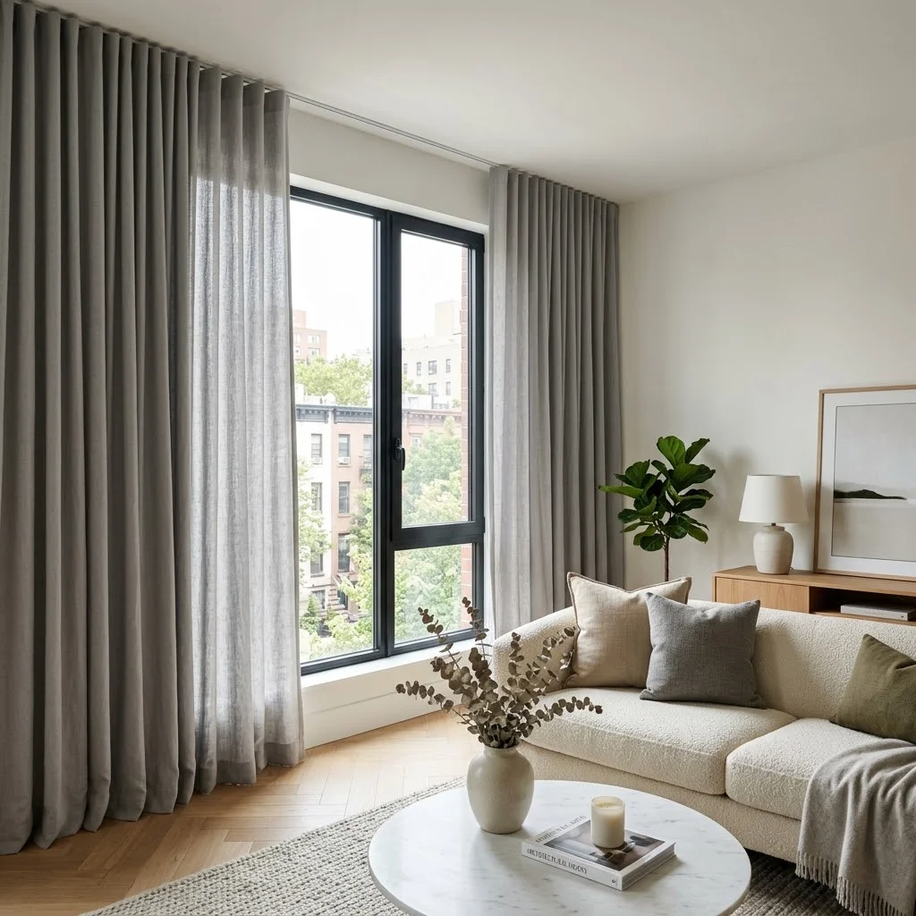 living room Cotton curtains