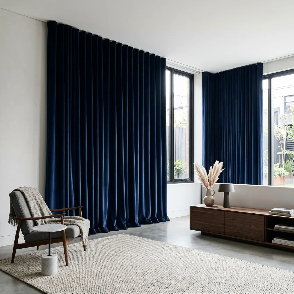 living room Velvet curtains