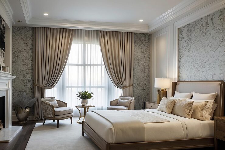 modern bedroom curtains uae