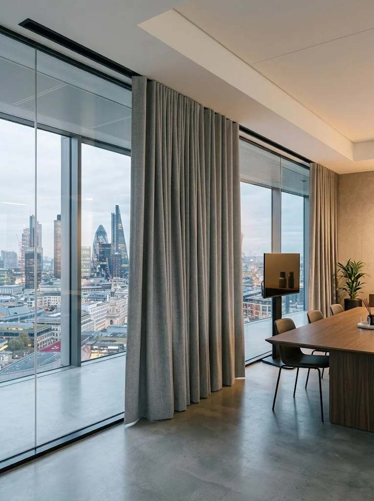 modern office curtains