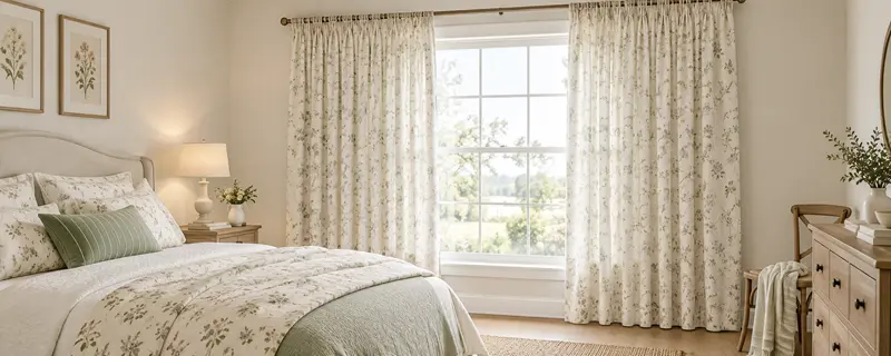 pastoral bedroom curtains