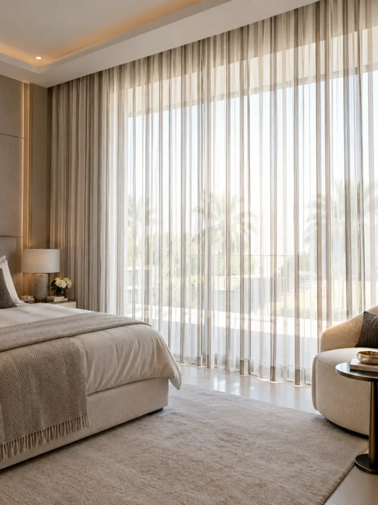 striped sheer curtain Dubai