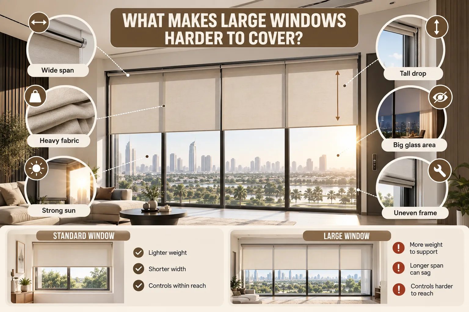 Large Windows, Greater Challenges