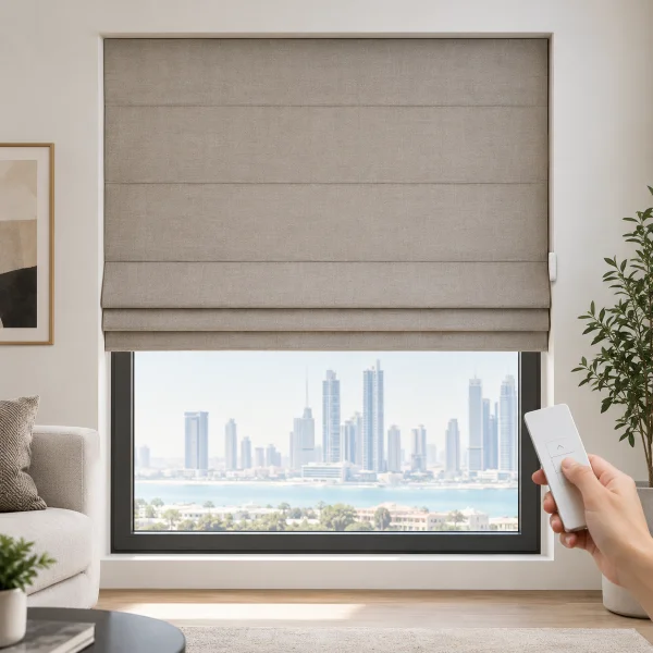 Roman Motorized Blinds