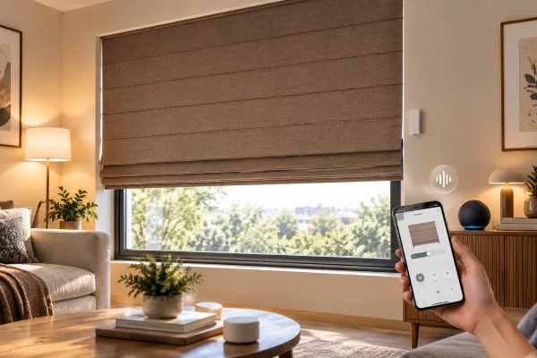 roman motorized curtains