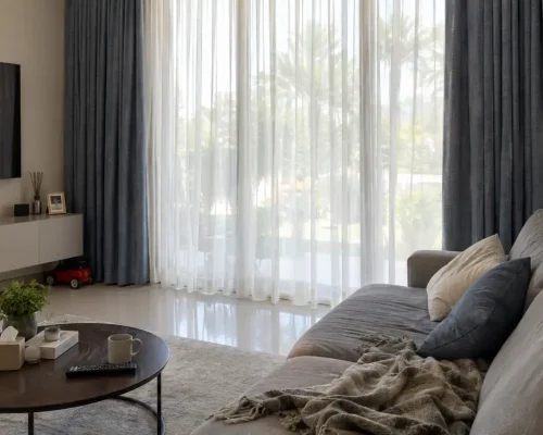 Blackout & Sheer Curtains Installation at Umm Suqeim 3, Dubai By Fixing Expert