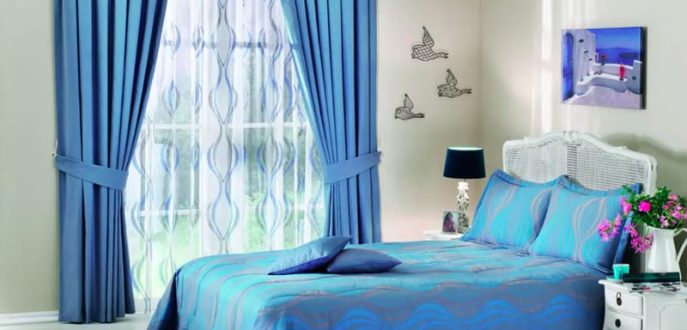 Blue Curtains Dubai