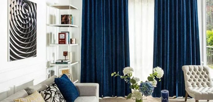 Blue Curtains Dubai