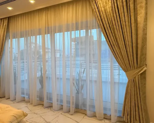 custom curtains Dubai villas