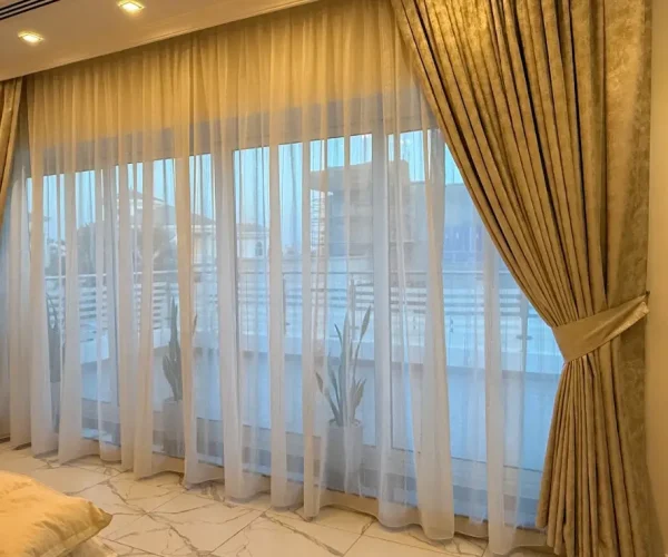 custom curtains Dubai villas