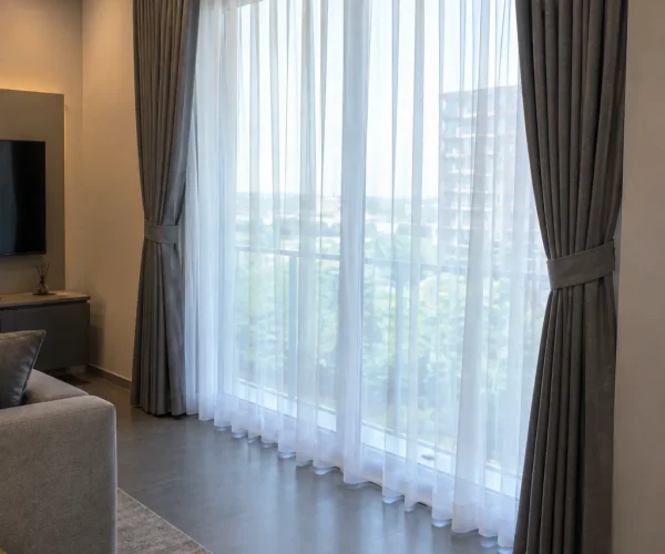 curtain installation project
